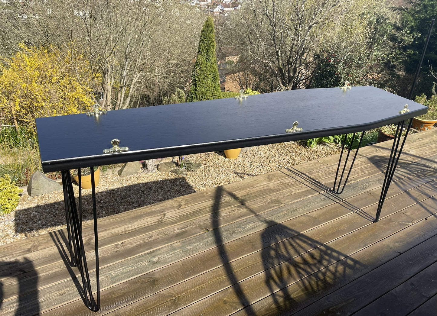 Custom coffin table